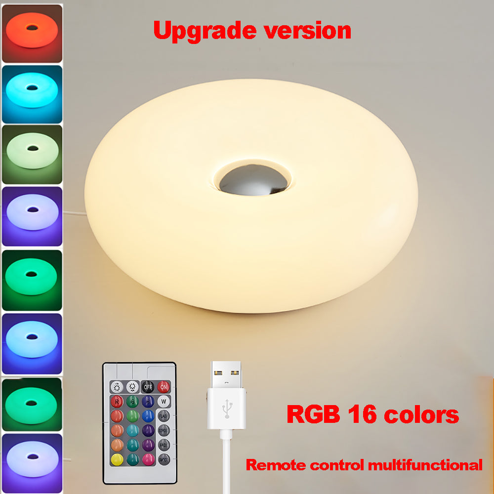 USB Bordslampa med Touch Control och RGB Färgväxling – Dimbar Säng- eller Skrivbordslampa för Sovrum och Vardagsrum