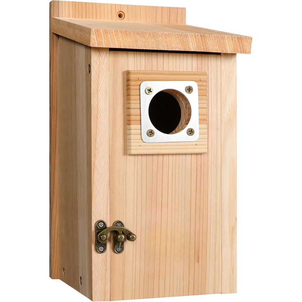 Fågelhus i trä, ceder, kopparskydd