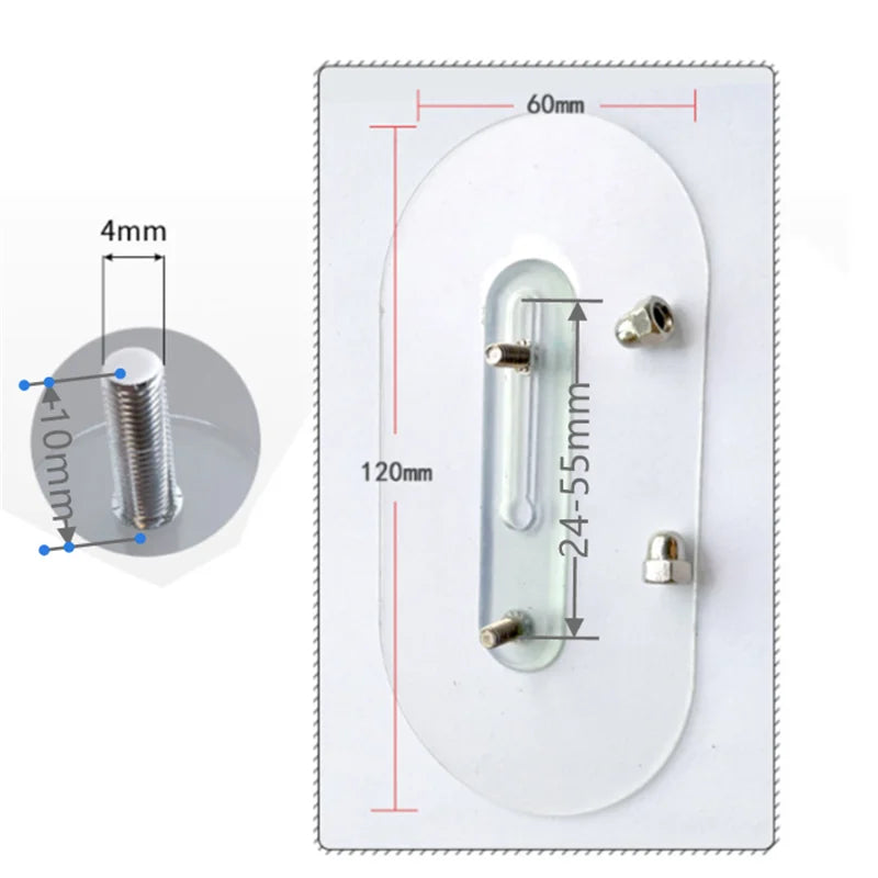 Carvallo Väggkrok FixPro DuoHook 2-pack | Stark lim | Sömlös & justerbar | För bilder, hyllor & väggdekoration