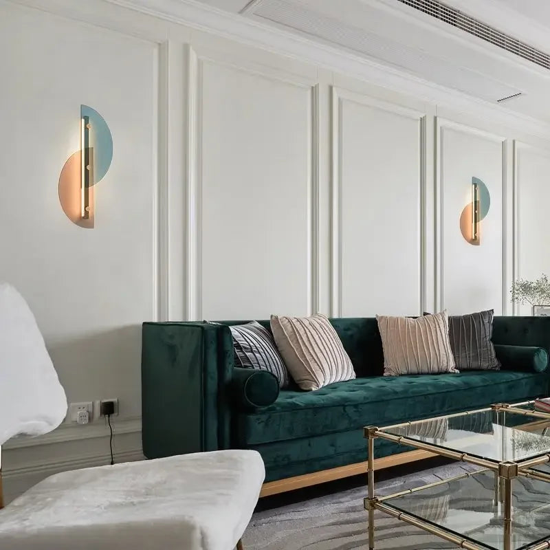 LichtBoog - Vägglampa Glas Halvrund Kreativ Modern Design