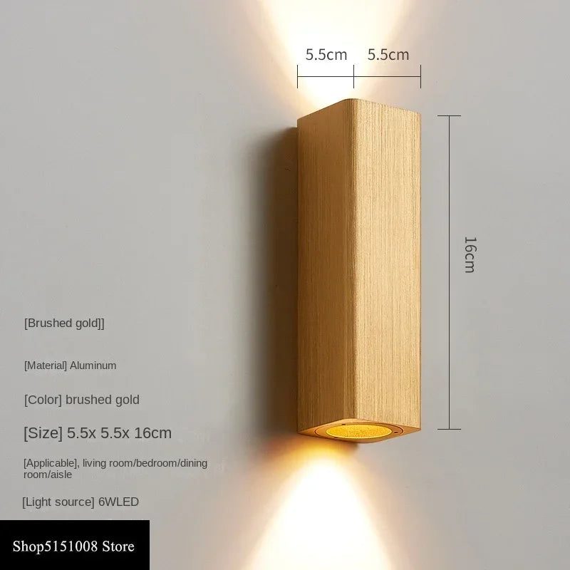 GlowLuxe - Modern LED Vägglampa för Sovrum & Korridor