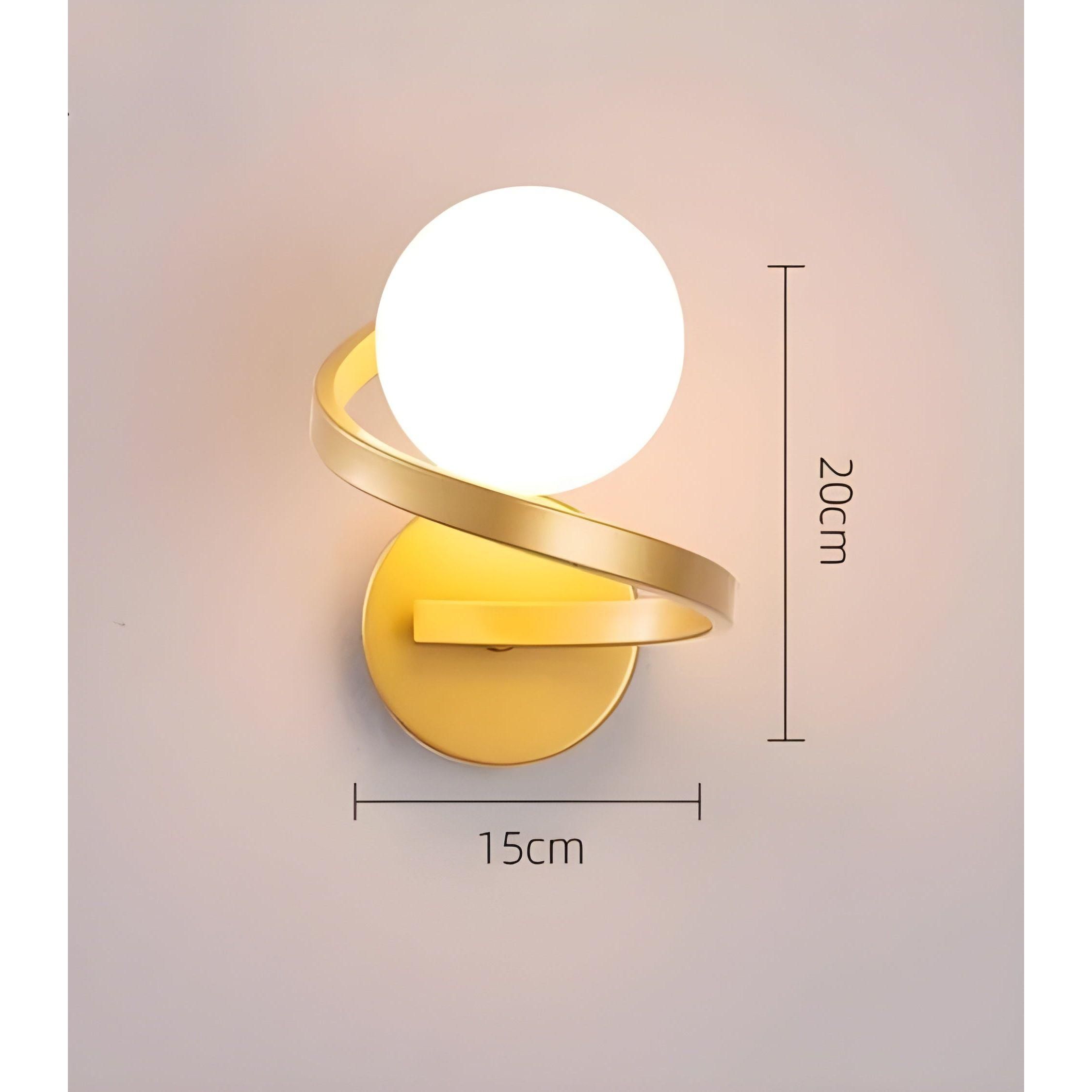 NordicLuxe Vägglampa – Modern Spiral Vägglampa för Ditt Hem