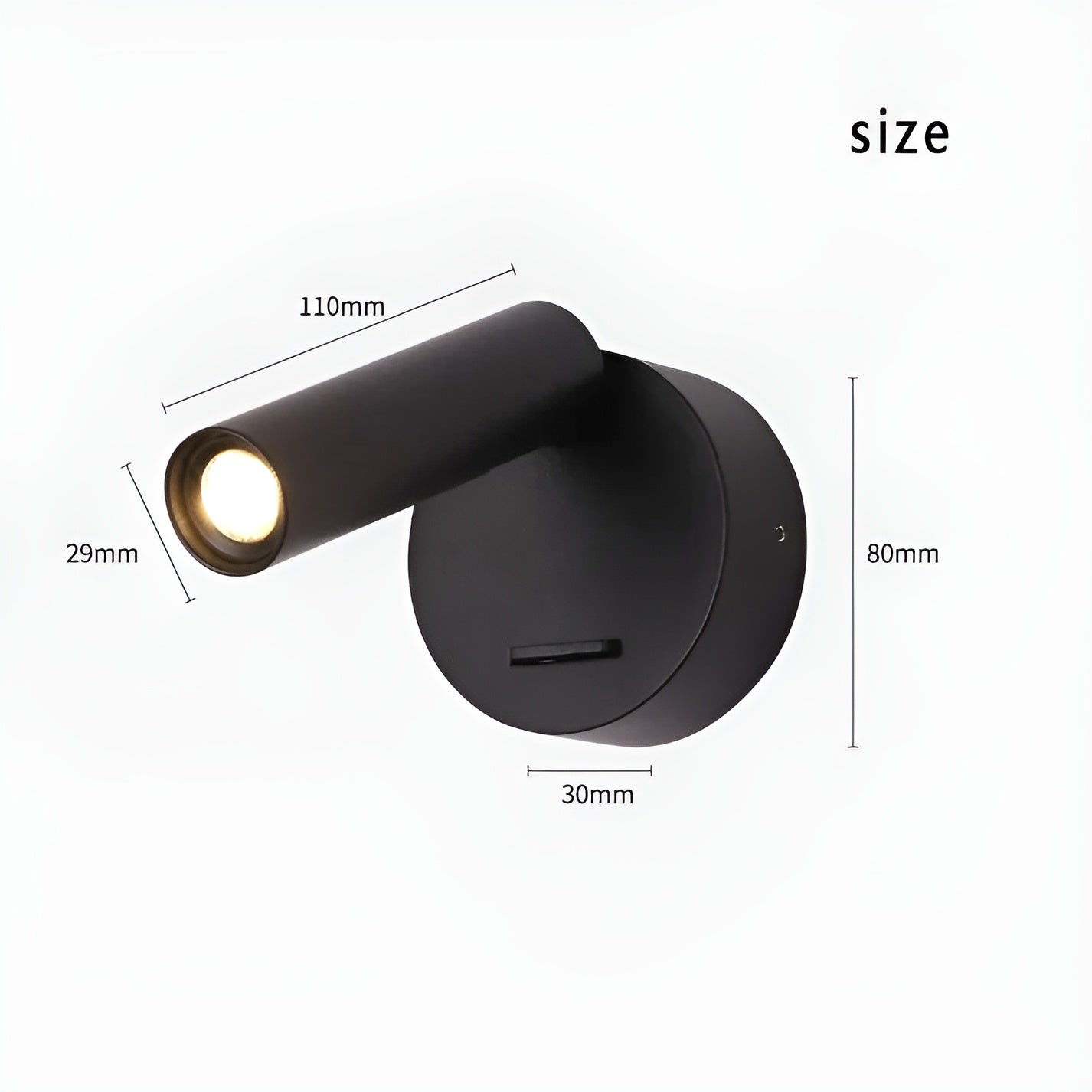 AetherArc Lampa - Justerbar 360-graders rotationsvägglampa