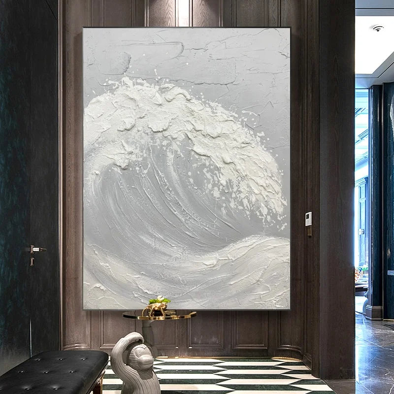 Silent Surge - Handmålad oljemålning