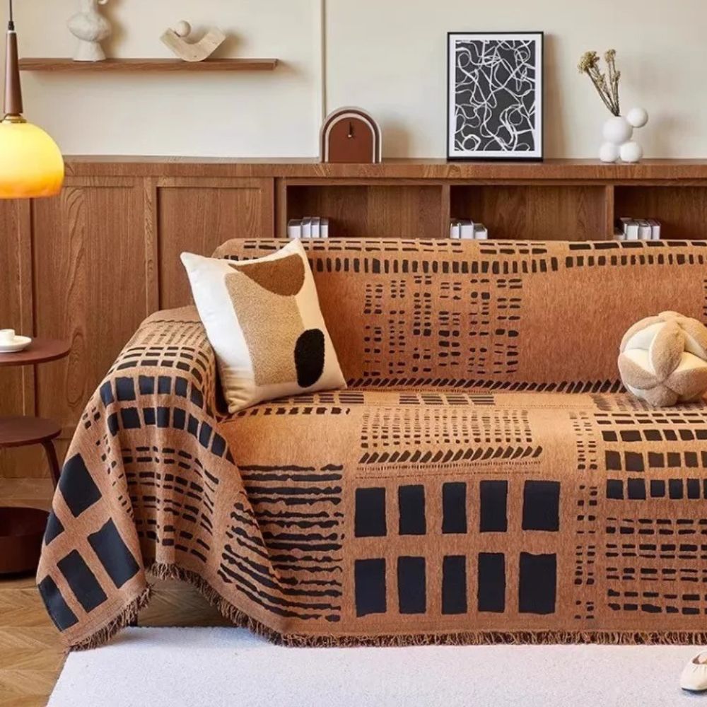 Savanna Geo Chenille Sofföverdrag