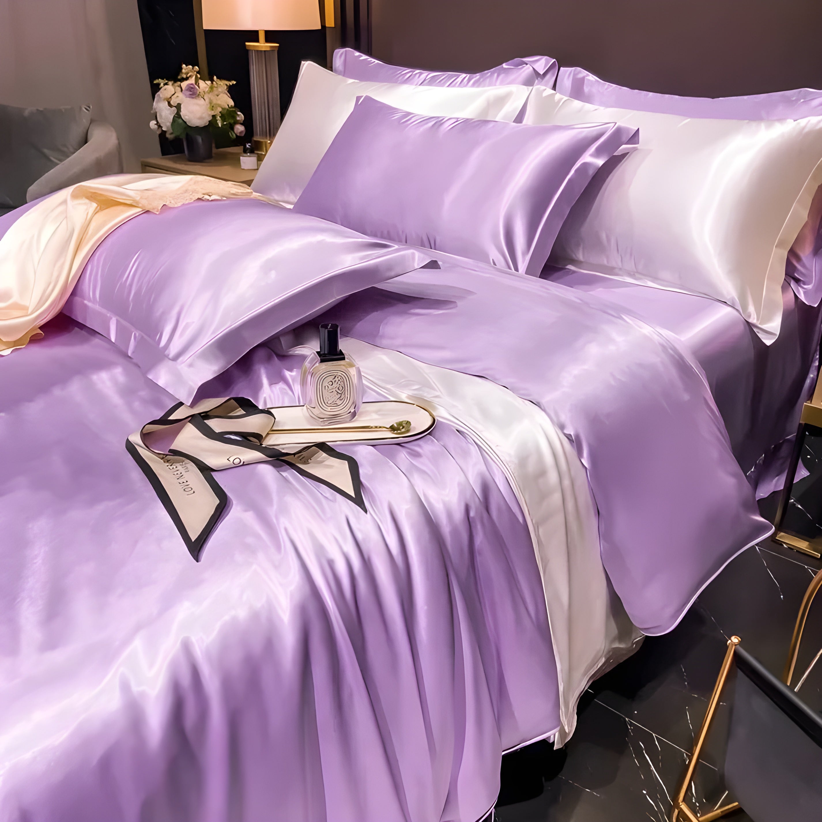 Sängkläder-set av satin – Lyxig och mjuk | Perfekt för alla årstider