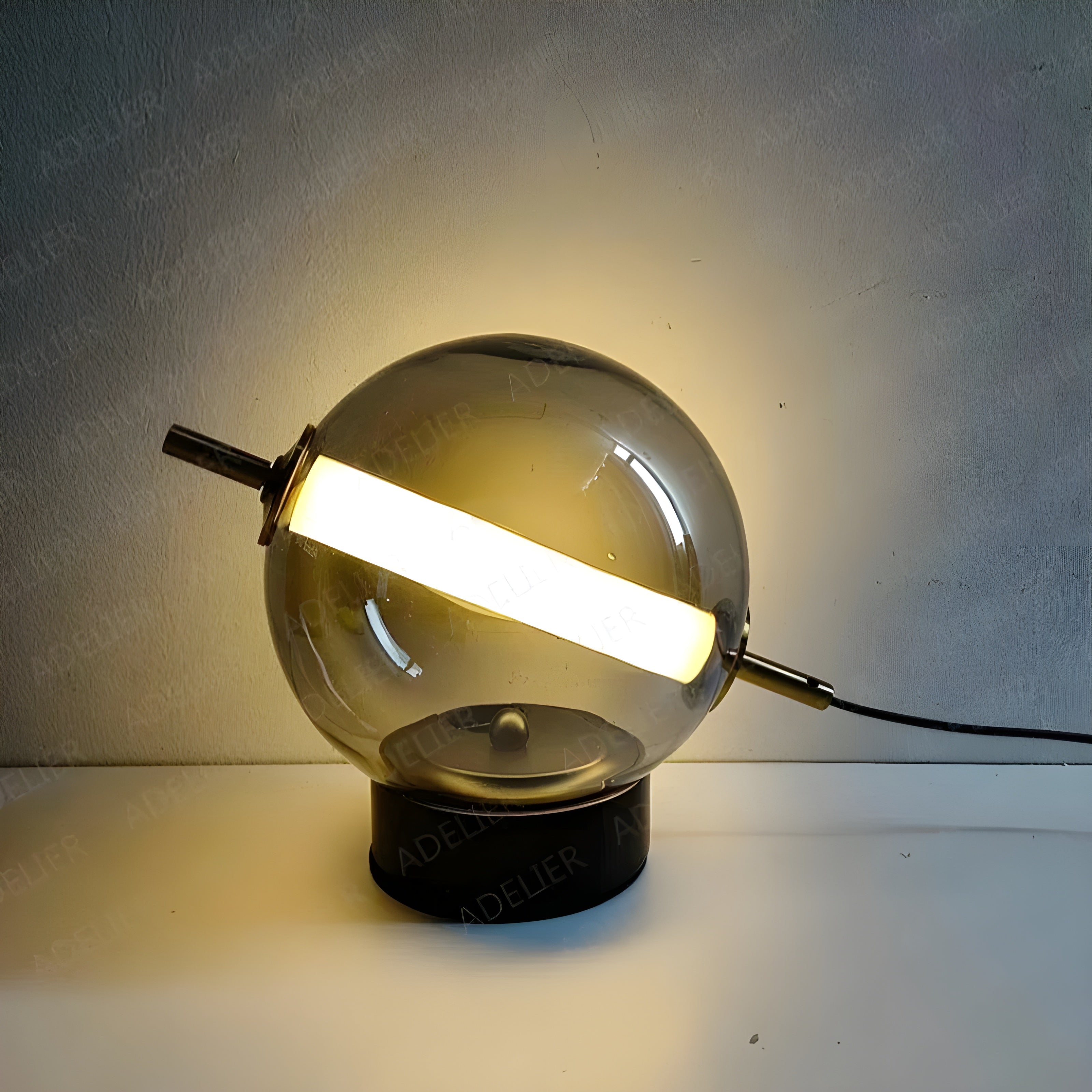 BrightSphere Lampa - Retro-Stil Rund Glaskula Lampa