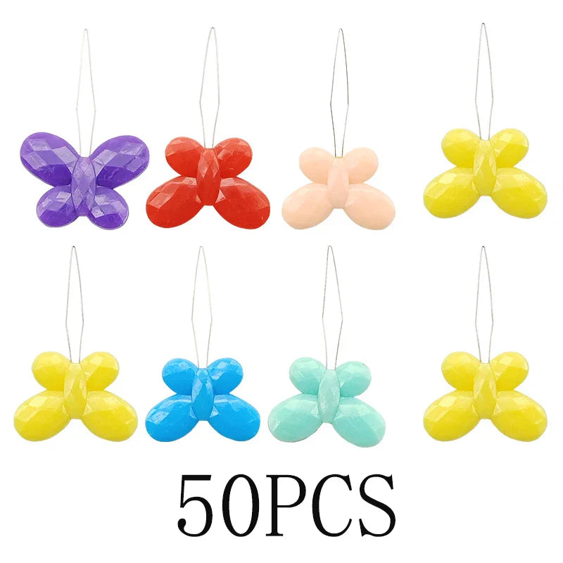 Carvallo Nadelträdare Set Mångfärgad | Trädhjälp för seniorer & nybörjare | Blomform | 10–50 stycken Slumptal