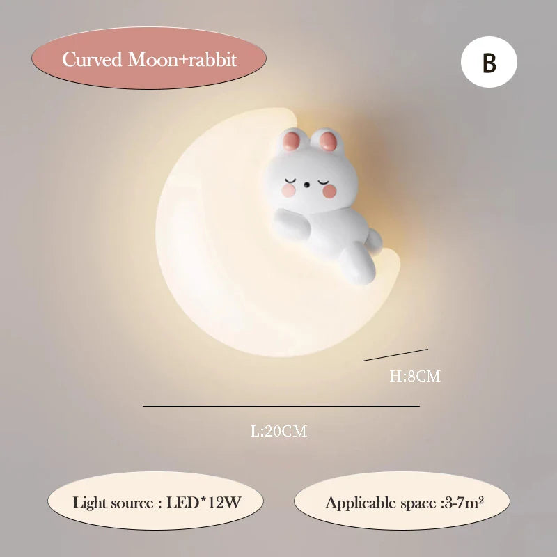 PandaLicht - Söt Panda LED Vägglampa för Barnrum