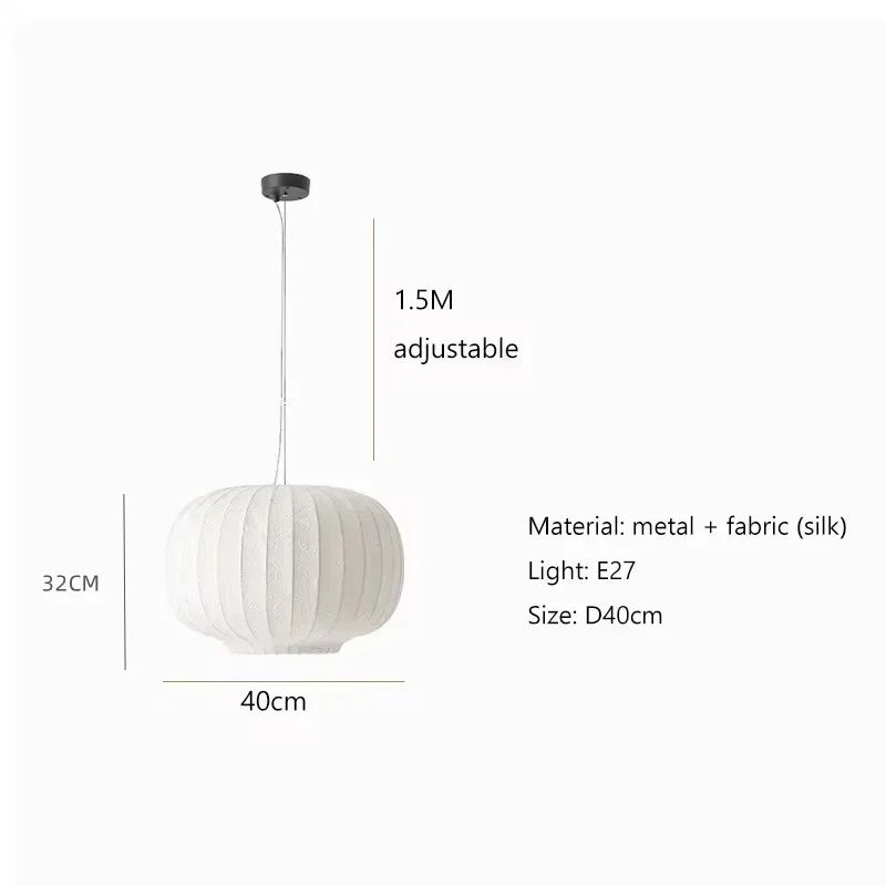 Aetheris | Dansk pendellampe i silke i trappeform