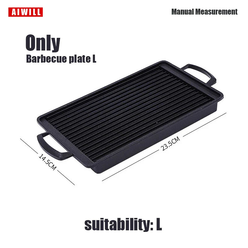 Carvallo Bärbar Kolgrill | Koreansk Bordgrill för Utomhus & Hem | Återanvändbar & Kompakt | Ideal för BBQ & Camping