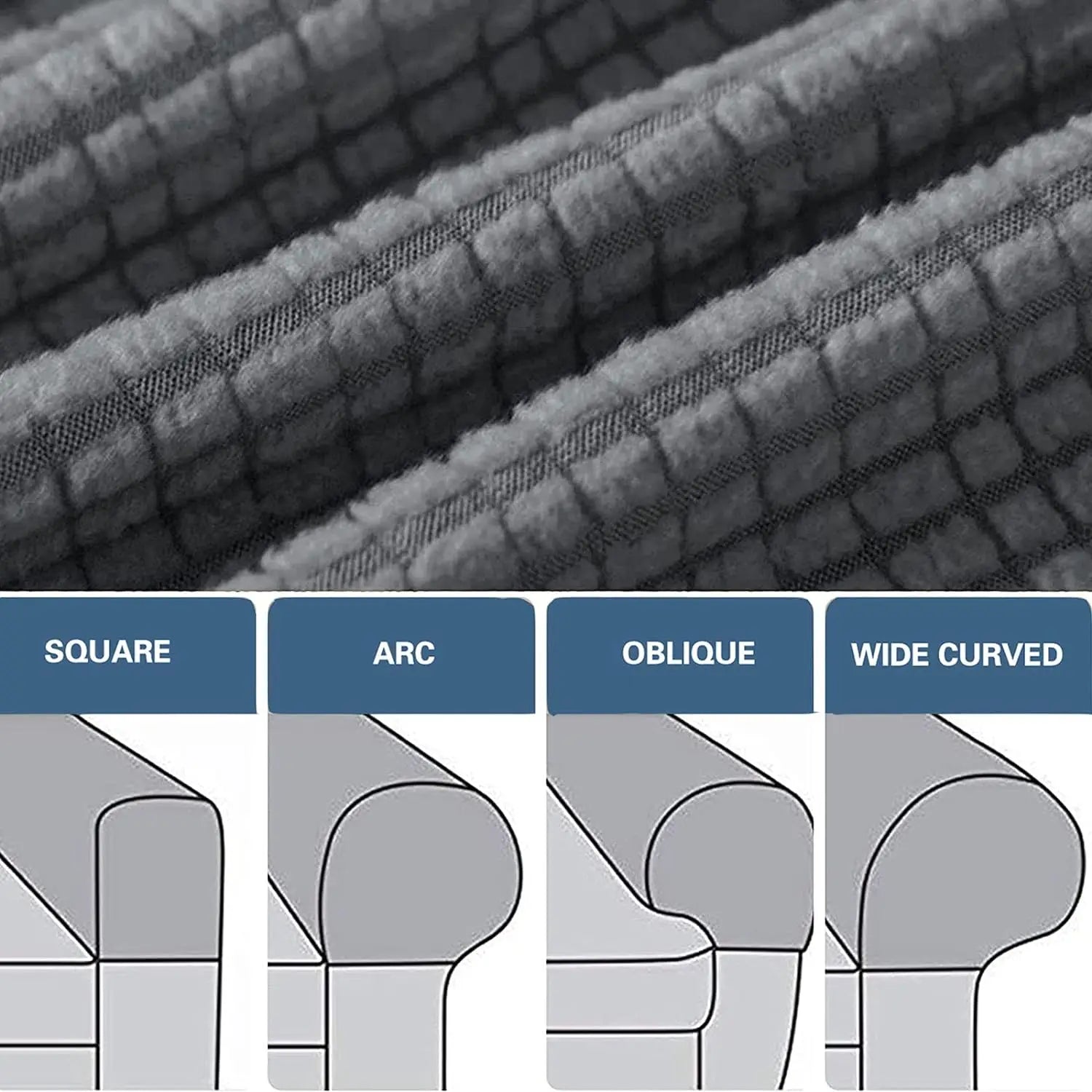 2-delad Stretch Armstödsskydd – Vattentäta Vadderade Soffarmsskydd