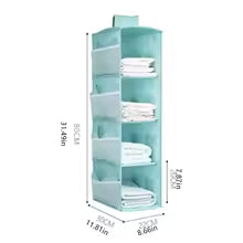 Carvallo Underklädesorganisatör ClosyNest AirFold | Fällbar förvaringspåse för underkläder, BH:ar & strumpor | Flerlagig & Tvättbar