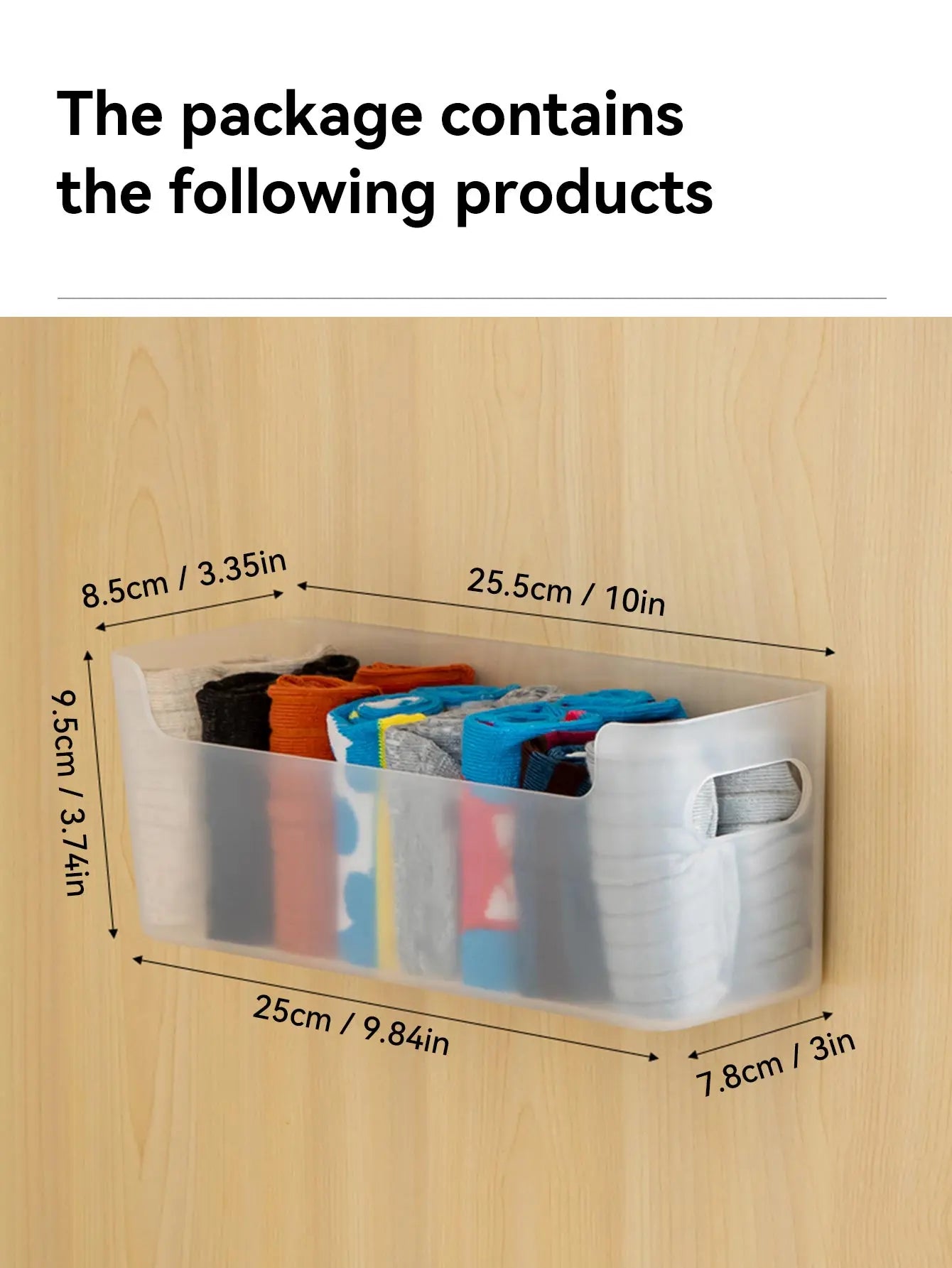 Carvallo | Vägghylla med lådor | Platsbesparande & Mångsidig | För underkläder, strumpor & accessoarer