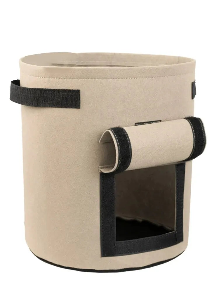 Carvallo RootView Garden | Filtt planteringsväska med fönster | 5/7 gallon | För potatis, grönsaker & örter | Andningsbar & Återanvändbar