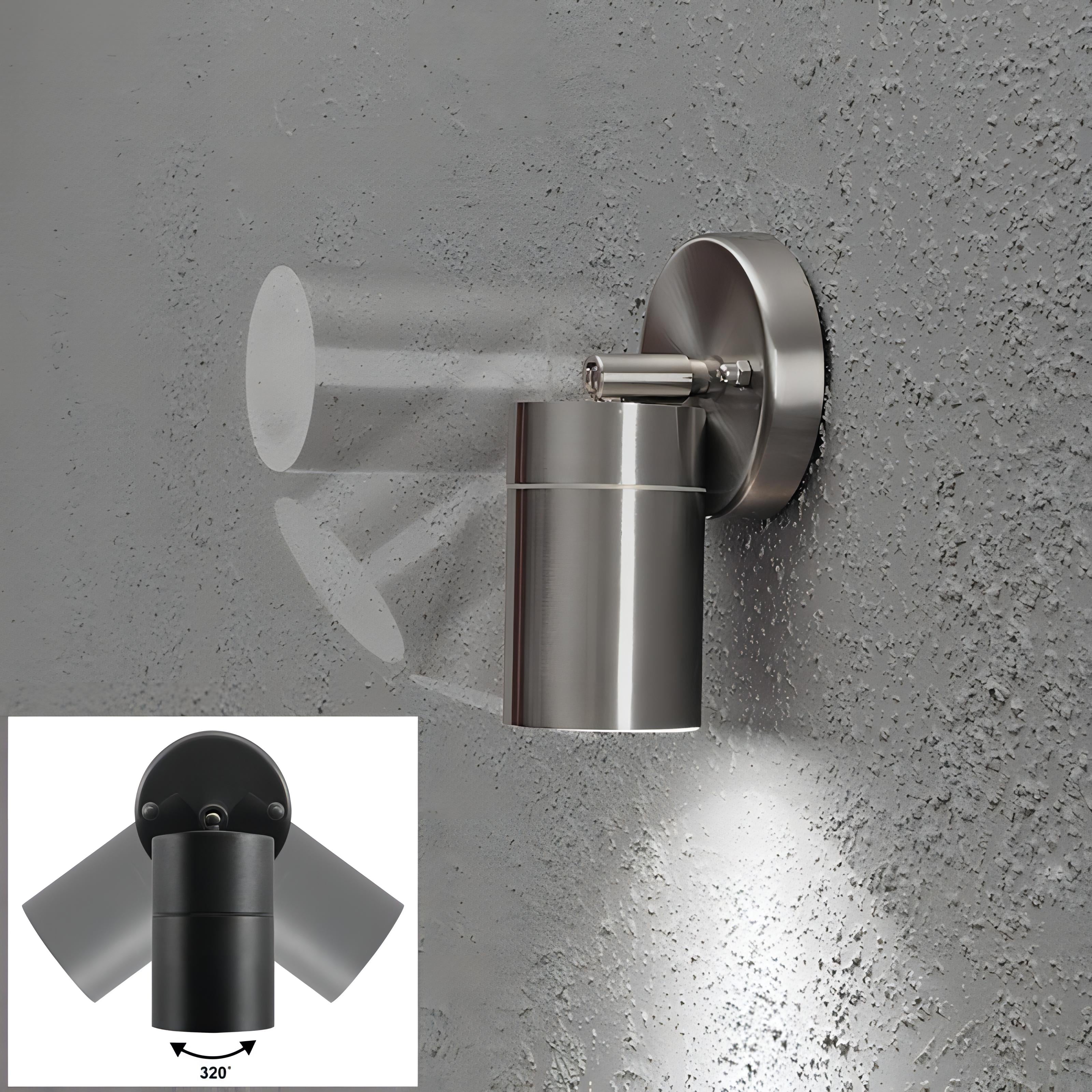 Marcellus - Utomhus Vattentät Rotbar Vägglampa 5W/10W