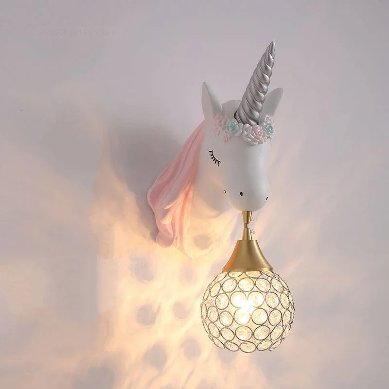 UnicornLicht - Barnrum Vägglampa Moderna Tecknade Figurer Sconcelampa