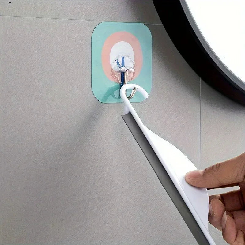 Carvallo Mini Duschabzieher | Praktisk fönsterskrapa | Silikonblad för speglar, kakel och fönster