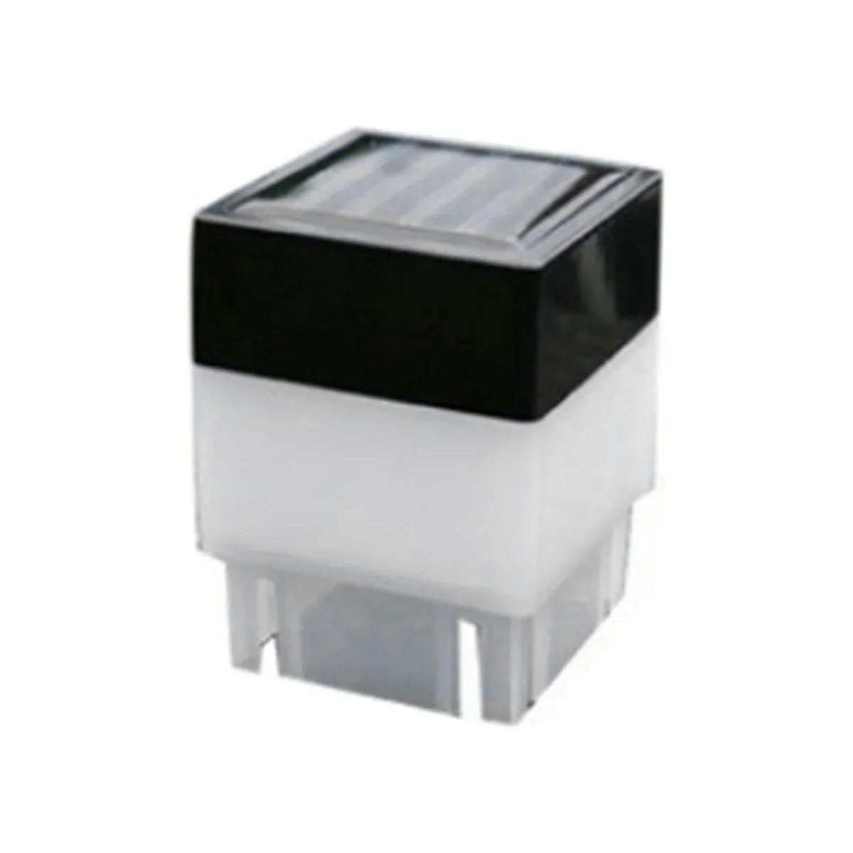 Carvallo YardGlow Solarlampa LED pelarlampa | Varmvitt ljus för trädgård & staket | Väderbeständig IP55 | 12 cm hög