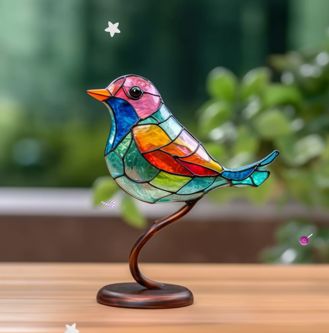 Joyful Bird Group - Färgglad Dekoration