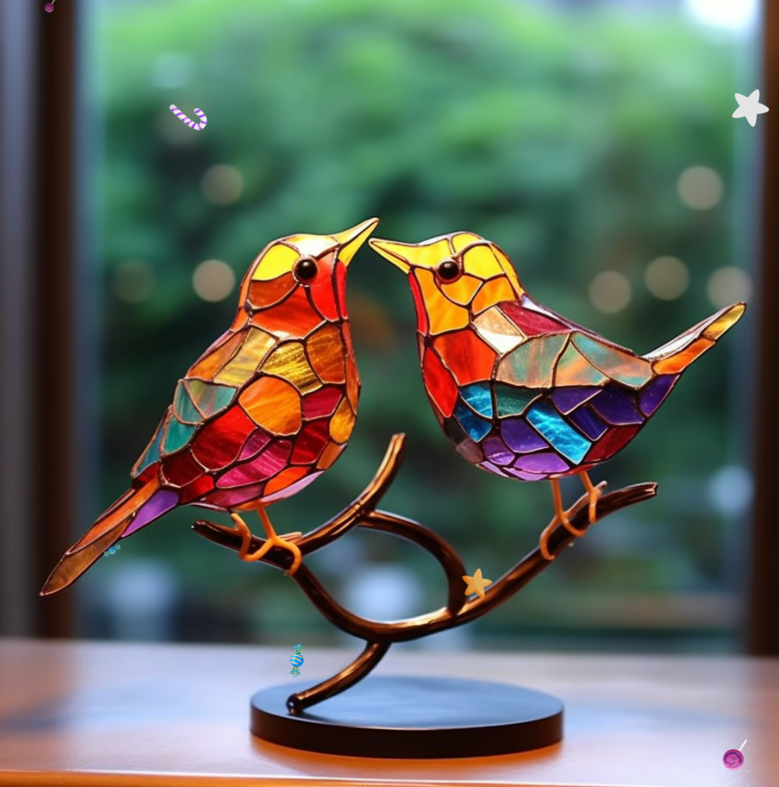 Joyful Bird Group - Färgglad Dekoration