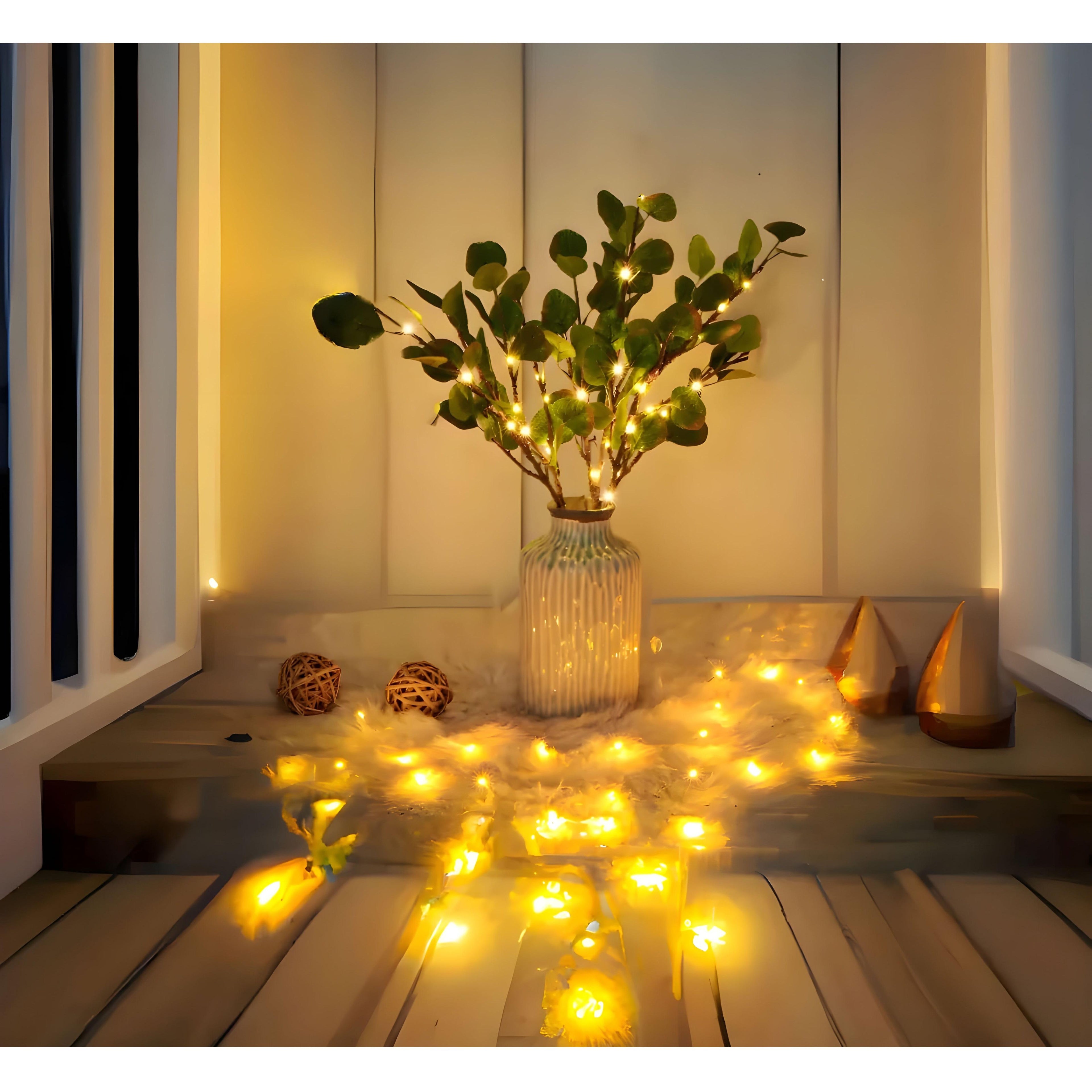 GlimmerOlive Light - Dekorativ olivkvist älvsljus