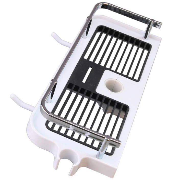 Platsbesparande duschhylla