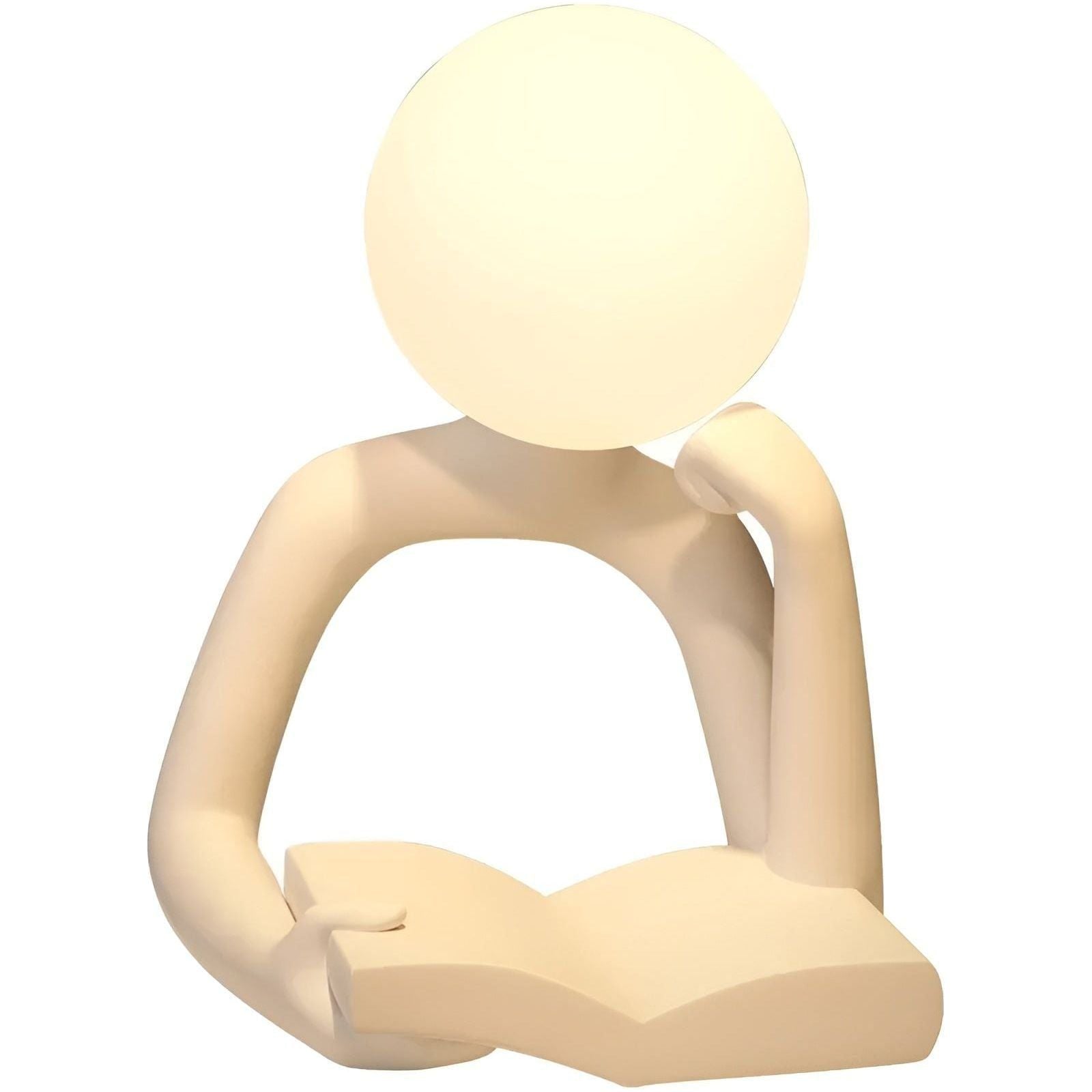 SculptGlow Lampa - Lyxig Abstrakt Figur Bordslampa Ornament