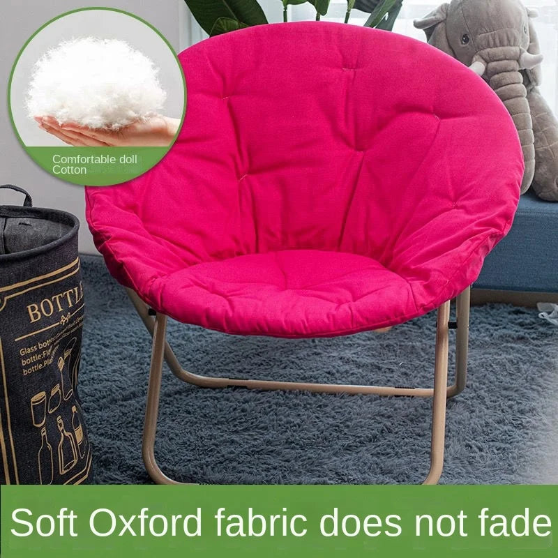 Stor Fällbar Månstol – Bekväm Stol för Inomhus- och Utomhusbruk