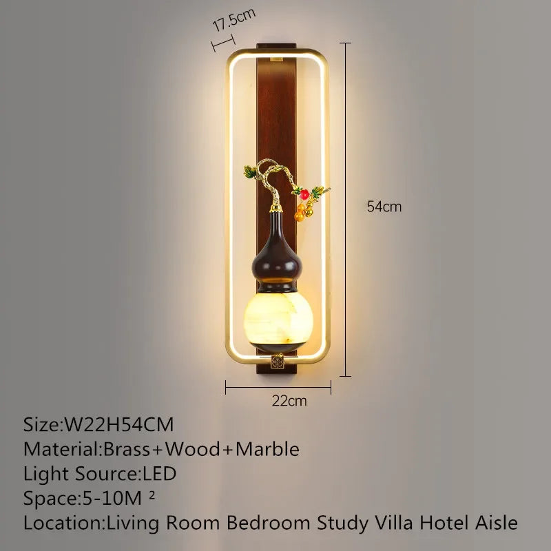 MessingLuxe - Tidsenlig Vägglampa
