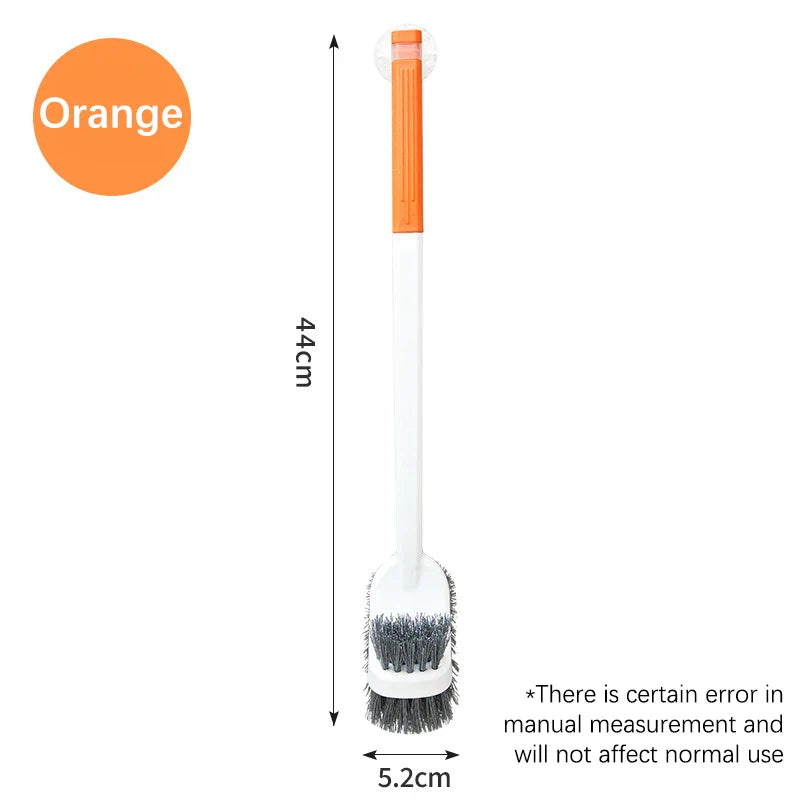 Carvallo WC-borste | Dubbelsidig toalettborste med långt handtag | Djup rengöring & Hygienisk | Platsbesparande hängande