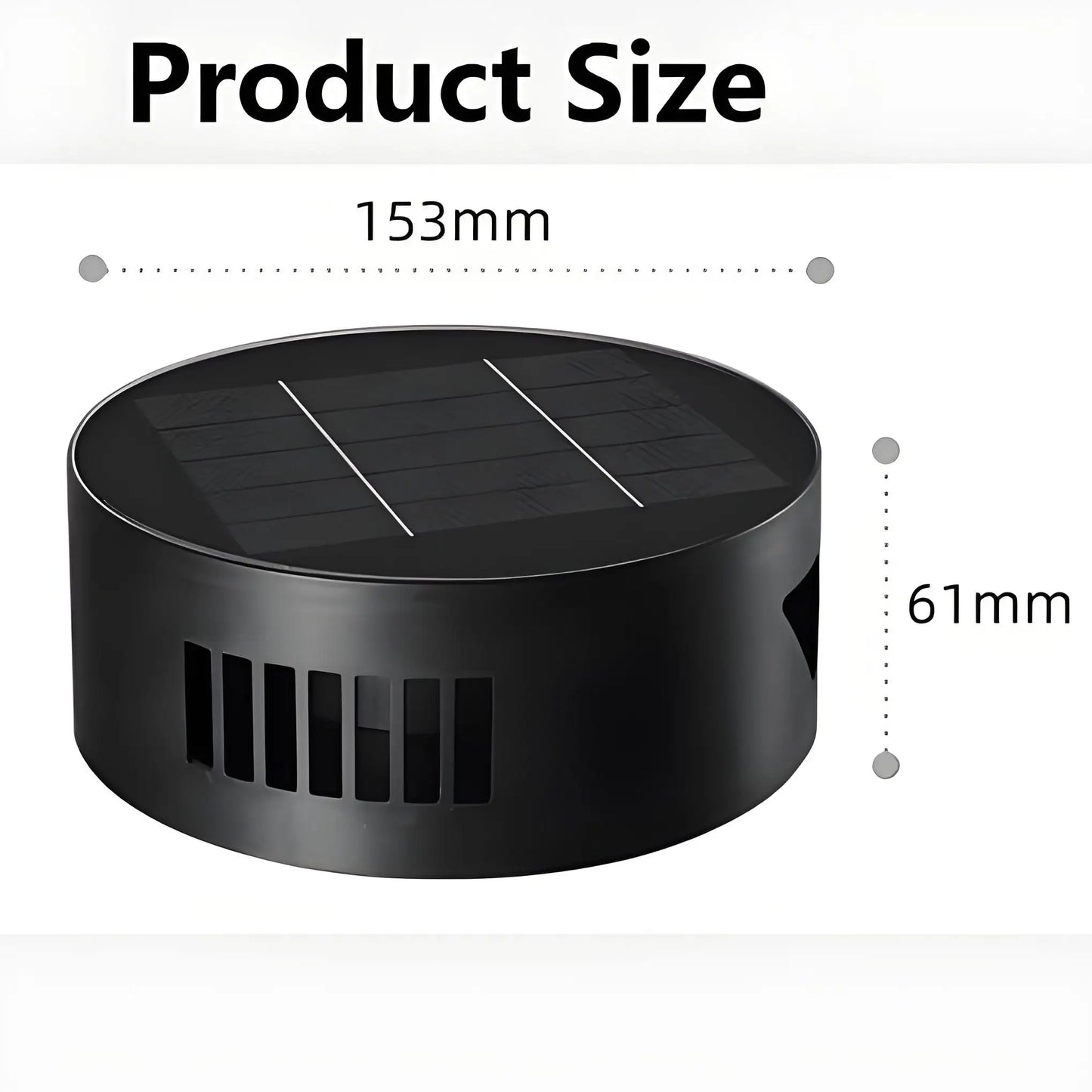 Carvallo Solar-Utomhusvägglampa Up‑Down 10 × 10 cm | IP65 Vattentät | Sol‑LED för Hem, Trädgård & Terrass