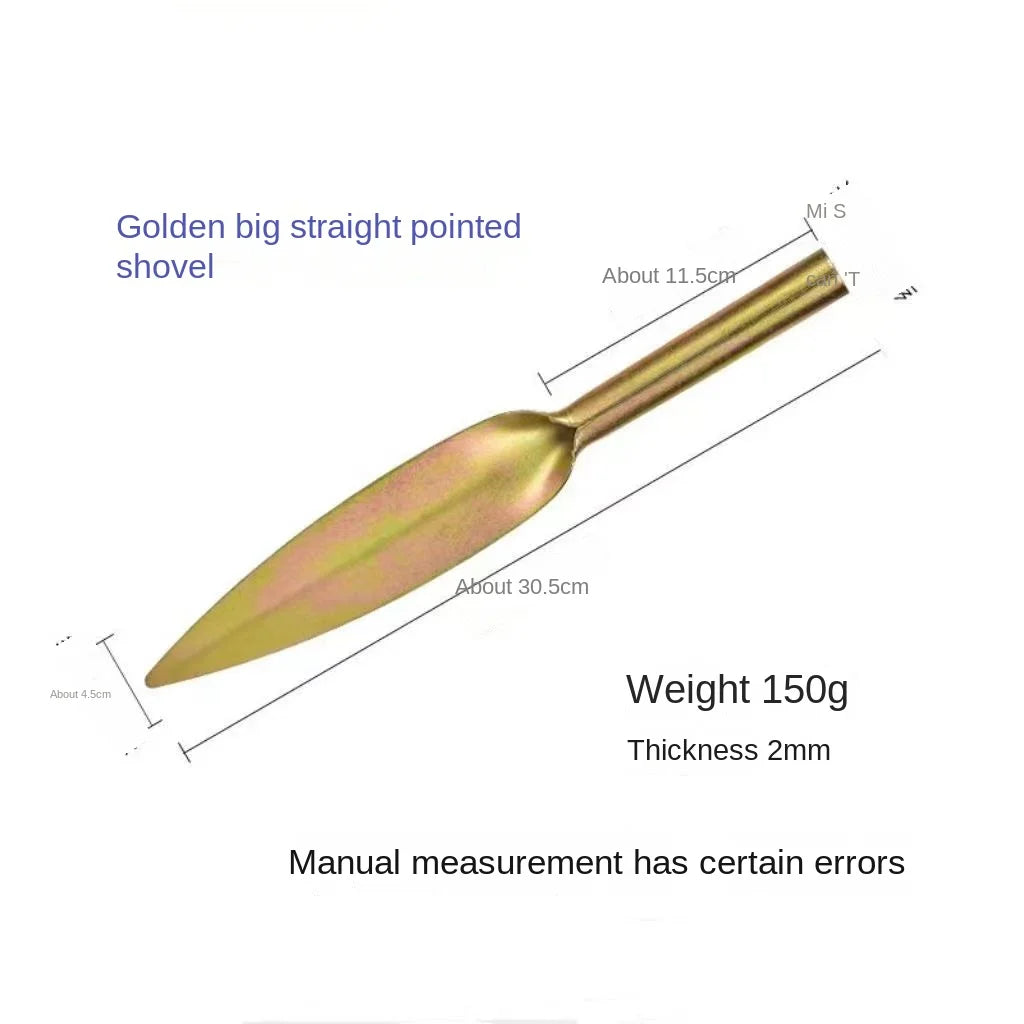 Carvallo Weidenschaufel aus Hochkohlenstoffstahl | Spitzschaufel zum Graben & Lockern | Kompakte Gartenschaufel für Wildgemüse & Gartenarbeit