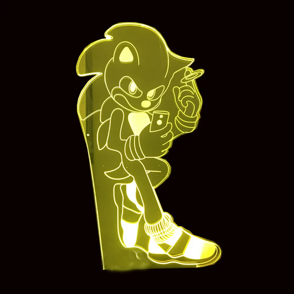 Sonic LED-lampa - Lekfull belysning för spelare