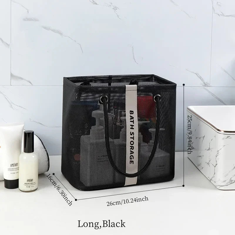 Carvallo Visibella Max | Transparent & Rymlig | För Bad, Resa & Vardag | Med Metallram & Bärhandtag