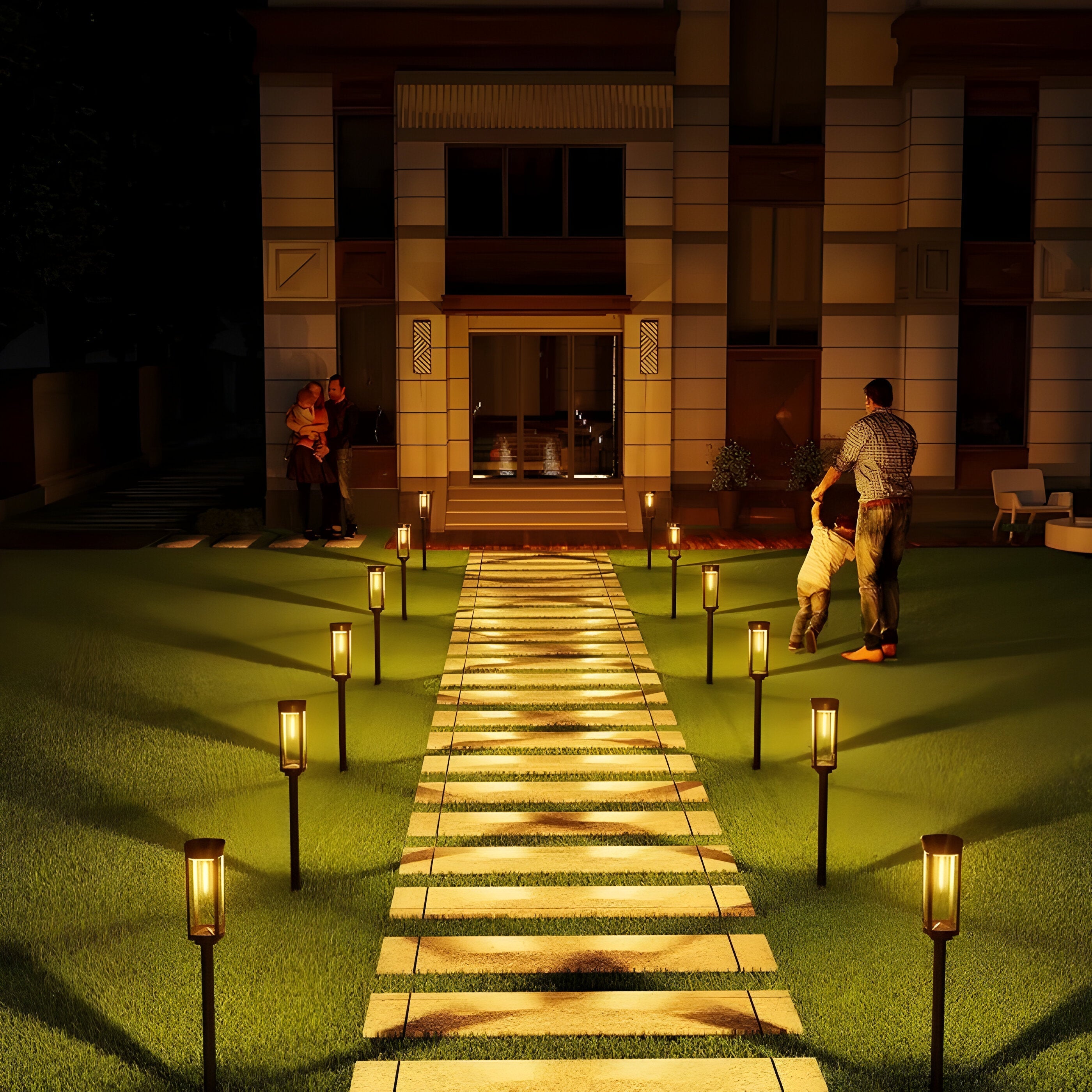 BrightBound Light – Solcellsdrivna LED-trädgårdslampor för utomhusbruk