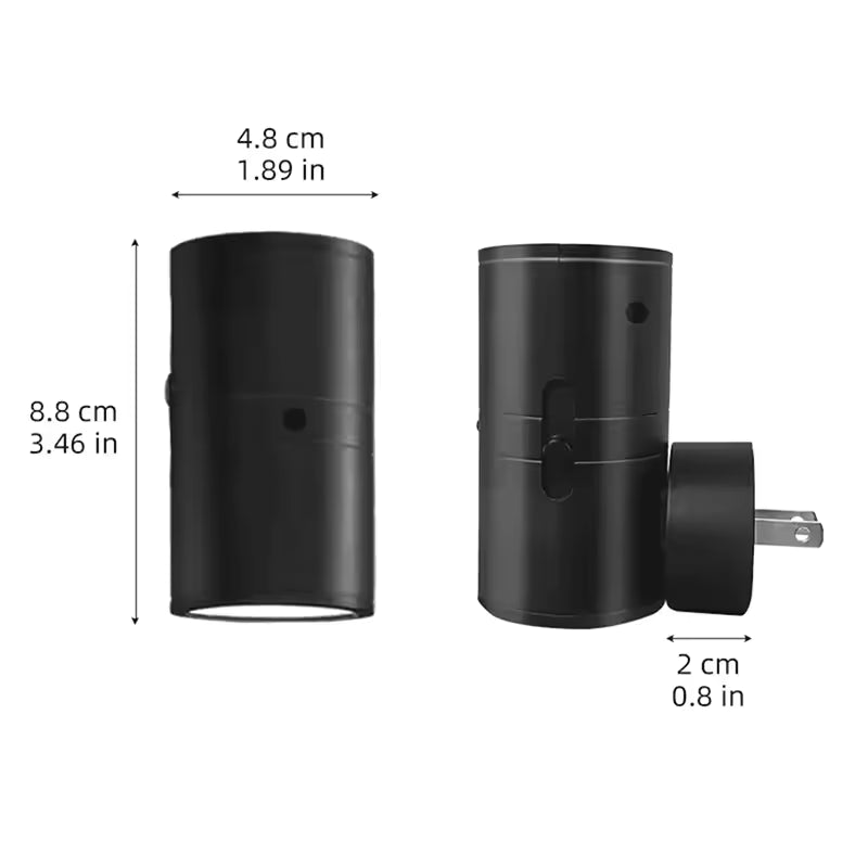 Royaleva Dimmbar Plug-In Nattljus med Rörelsesensor - 2Pcs LED-ljus för Sovrum, Hallar och Trappor