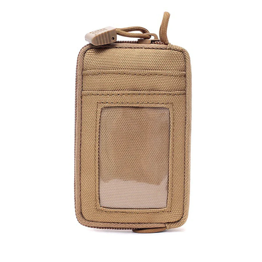 Carvallo-väska TactiPack Mini | Vattentät EDC-bältesväska med kortfack & dragkedja | För camping, resor & vardag