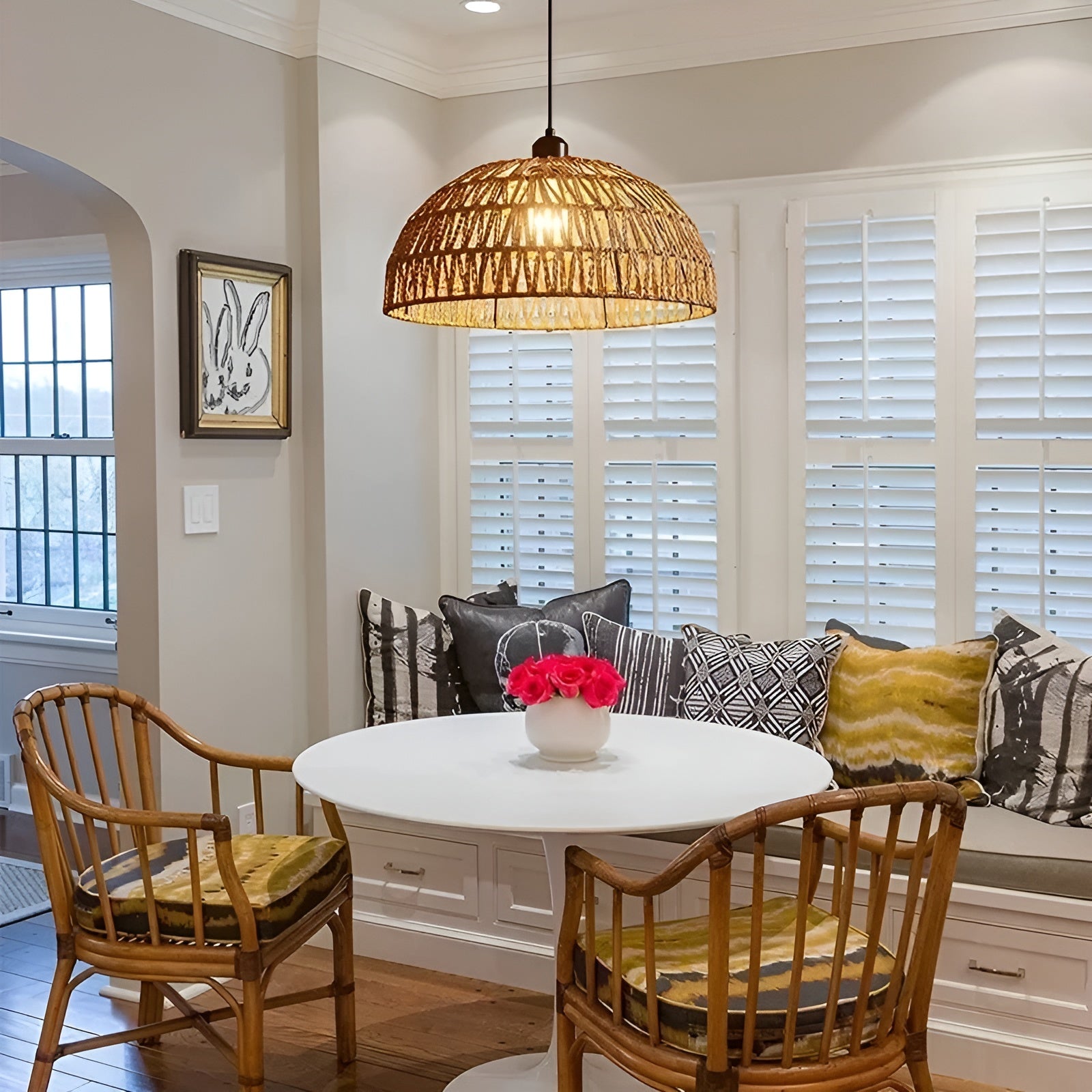 NatureWeave Light - Japansk Rattan Pendellampa