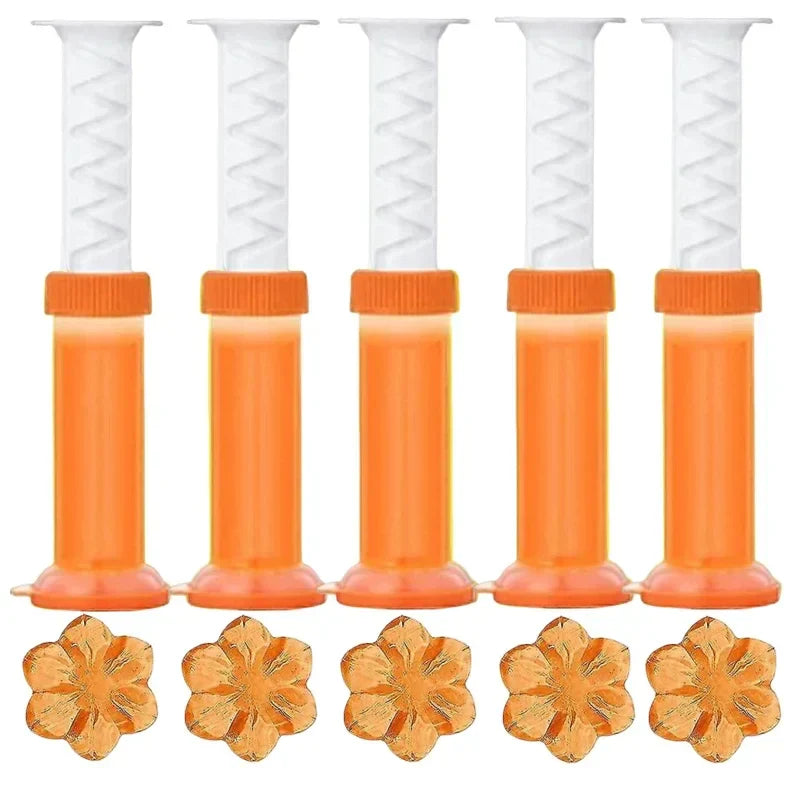 Carvallo WC-Gelblommor | Doftgel för toalett & urinal | Rengörande, Antibakteriell & Dekorativ | 12 blommor per stick