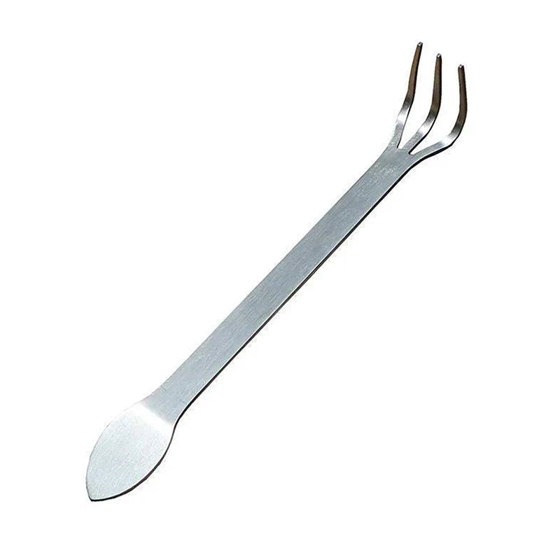 Carvallo | Rostfritt Stål Bonsai-rotkratta | Rostfri & Ergonomisk | 3-Tandigt Hantverksverktyg