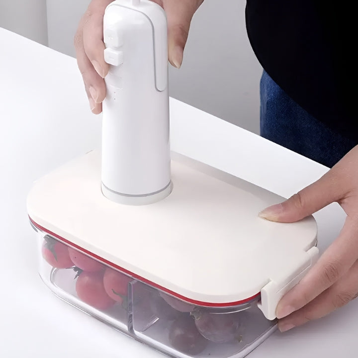 SealMaster Bärbar Vakuumförpackare – Uppladdningsbar, Kompakt Design, Förseglar Mat och Mer