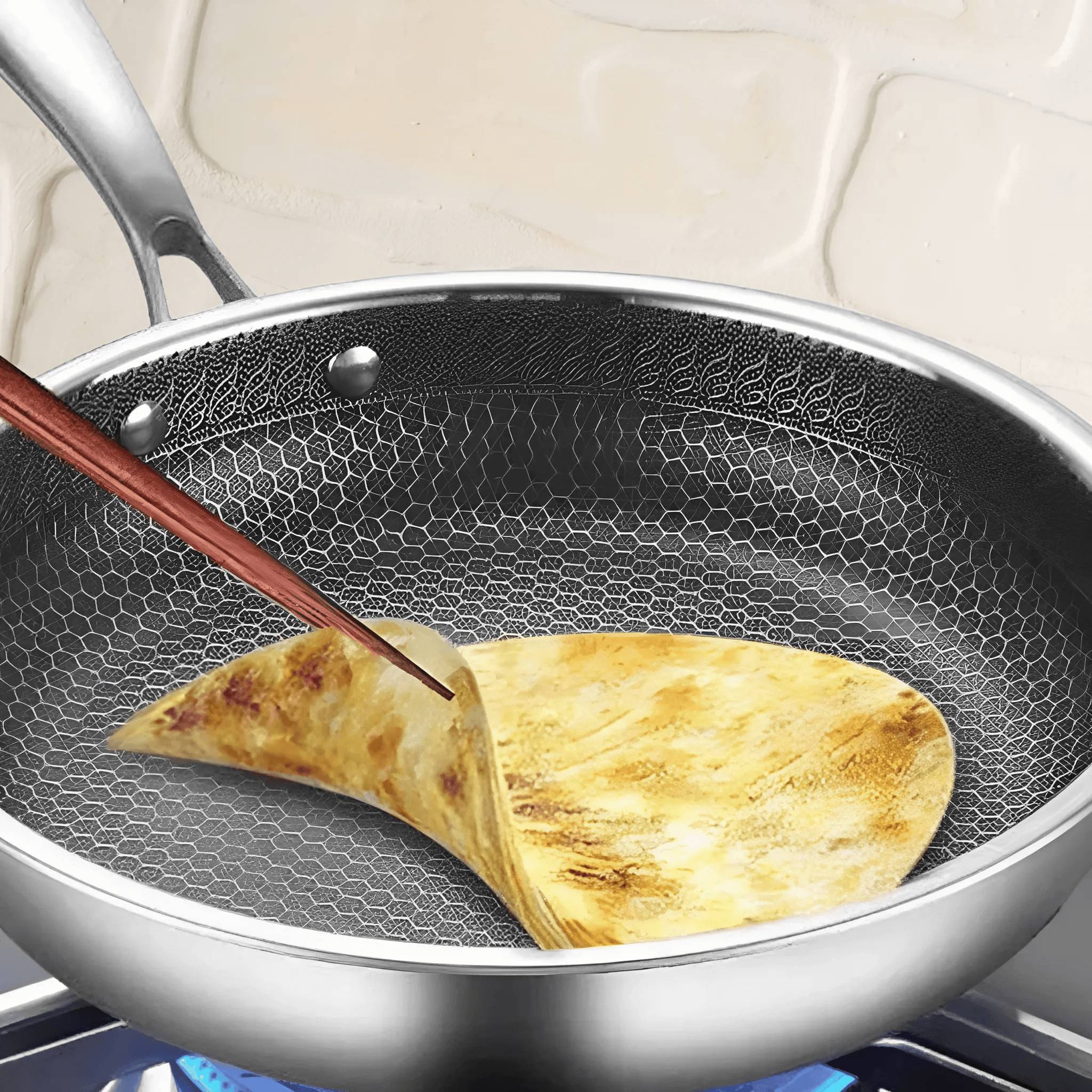 SearMaster Non-stick rostfritt stål panna – Perfekt bryning varje gång