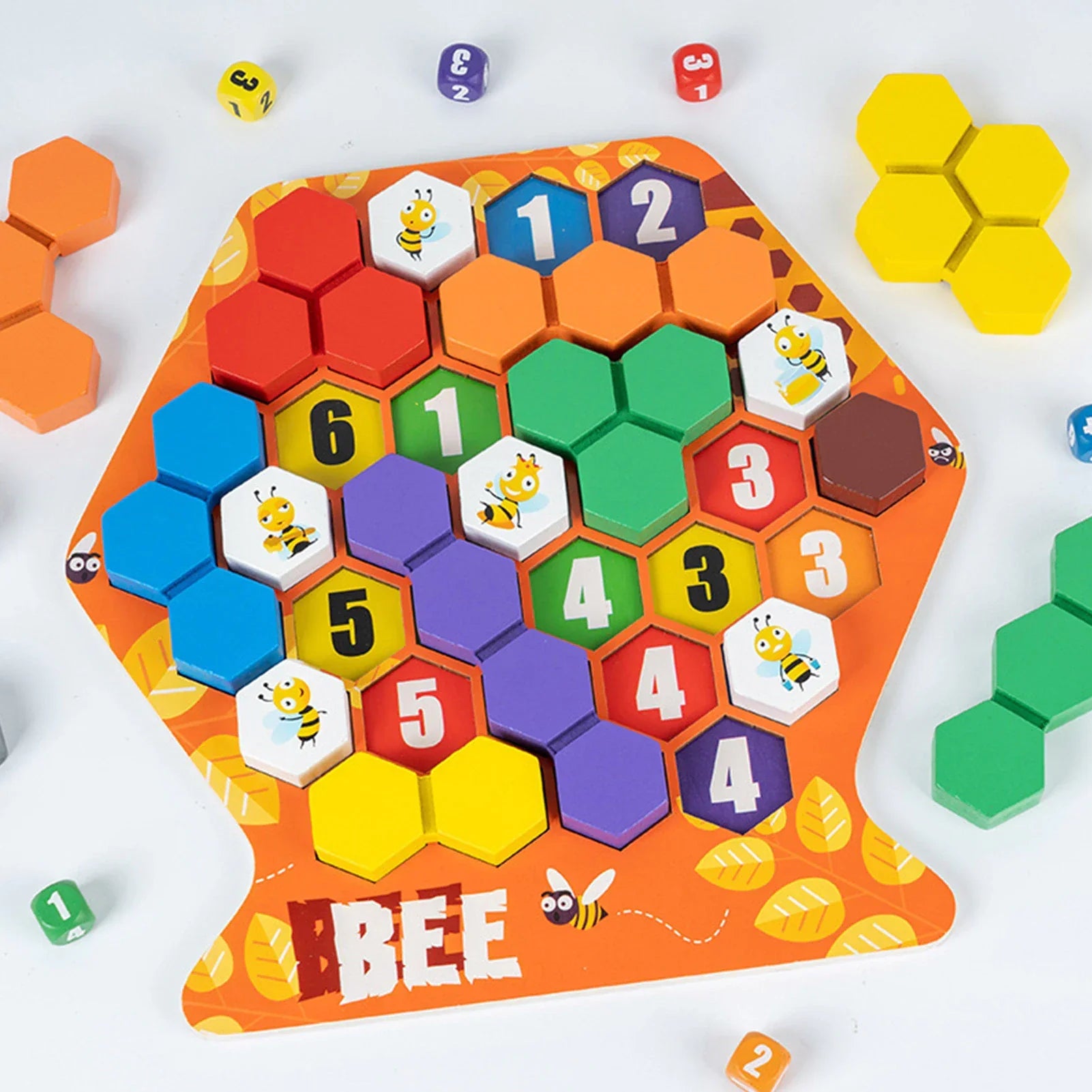 BeeMind - Förbättra Spatial Medvetenhet och Matematiska Färdigheter! - Bee Puzzle Game