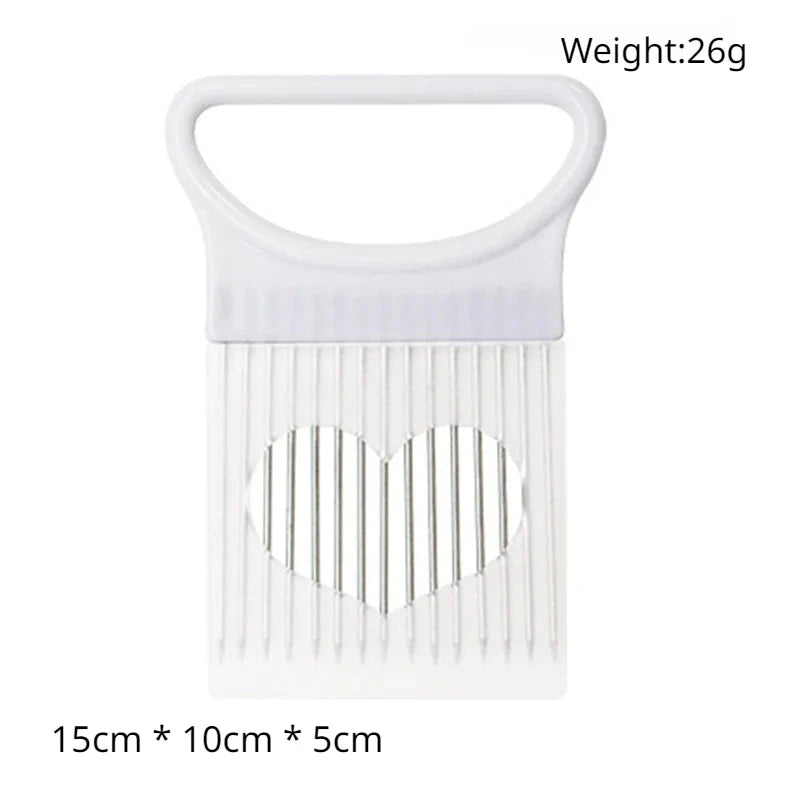 Carvallo Lökhållare Rostfritt Stål | Precisionsskärhjälpmedel | Med Komforthandtag & Fixeringsnålar | Kökshjälpmedel för Grönsaker & Kött