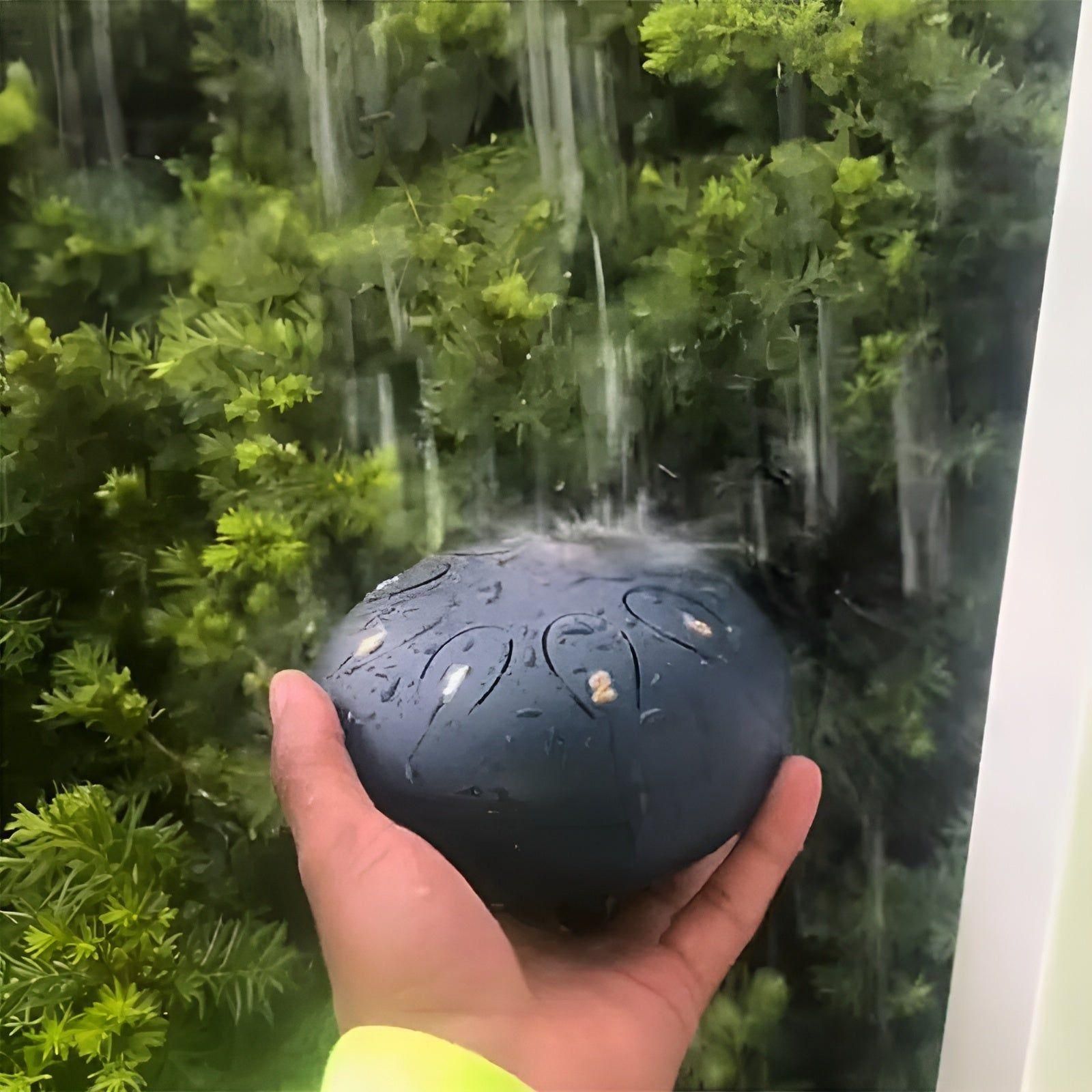 SerenityTone Trumma - Stålmun Water Utomhus Regn Trumma med Väska