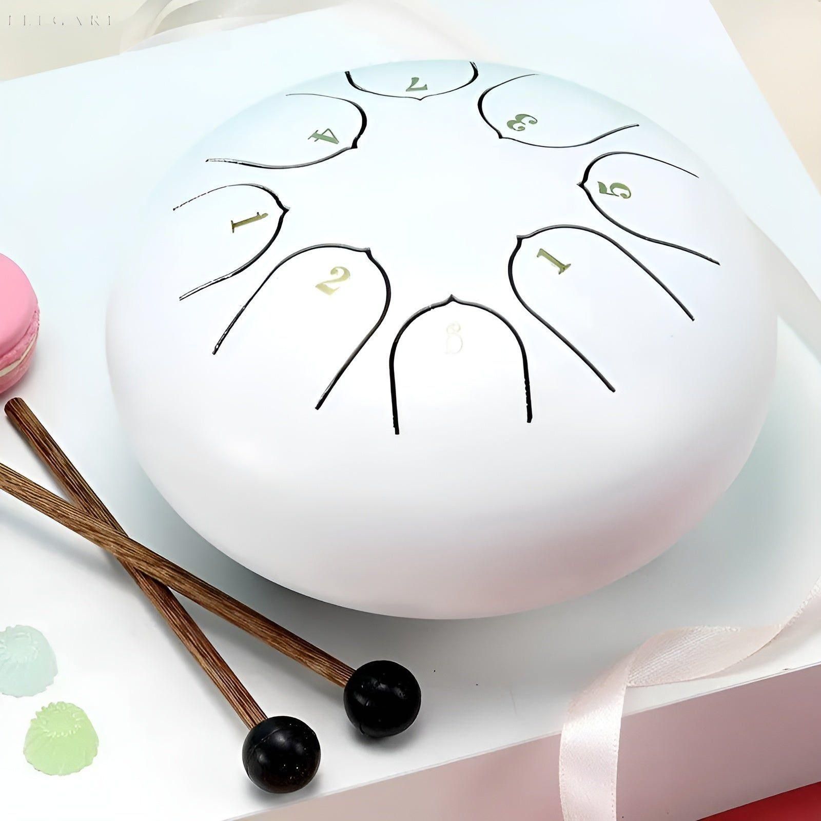 SerenityTone Trumma - Stålmun Water Utomhus Regn Trumma med Väska