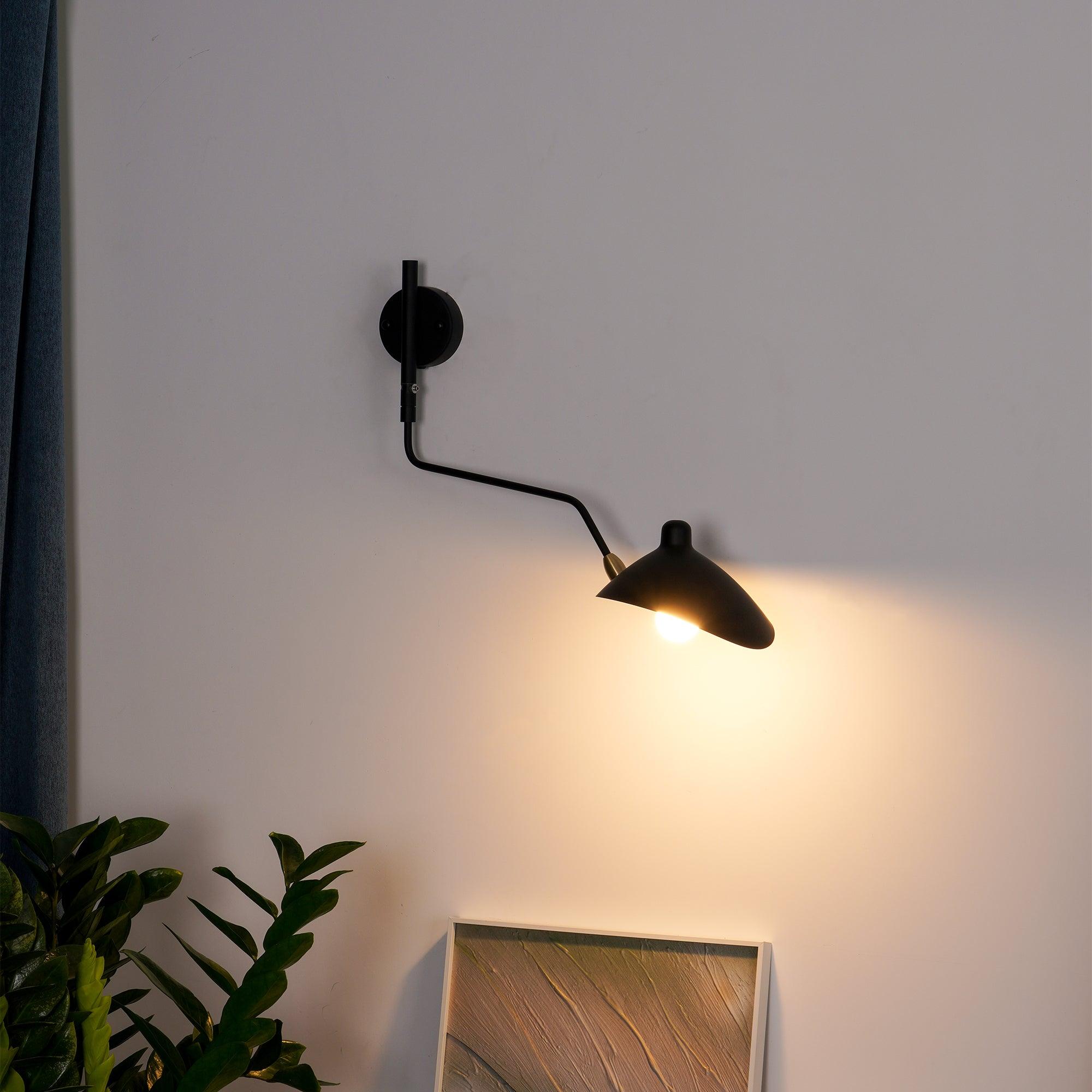 Äkta Serge Mouille Vägglampa – Designer Minimalistisk Sconce