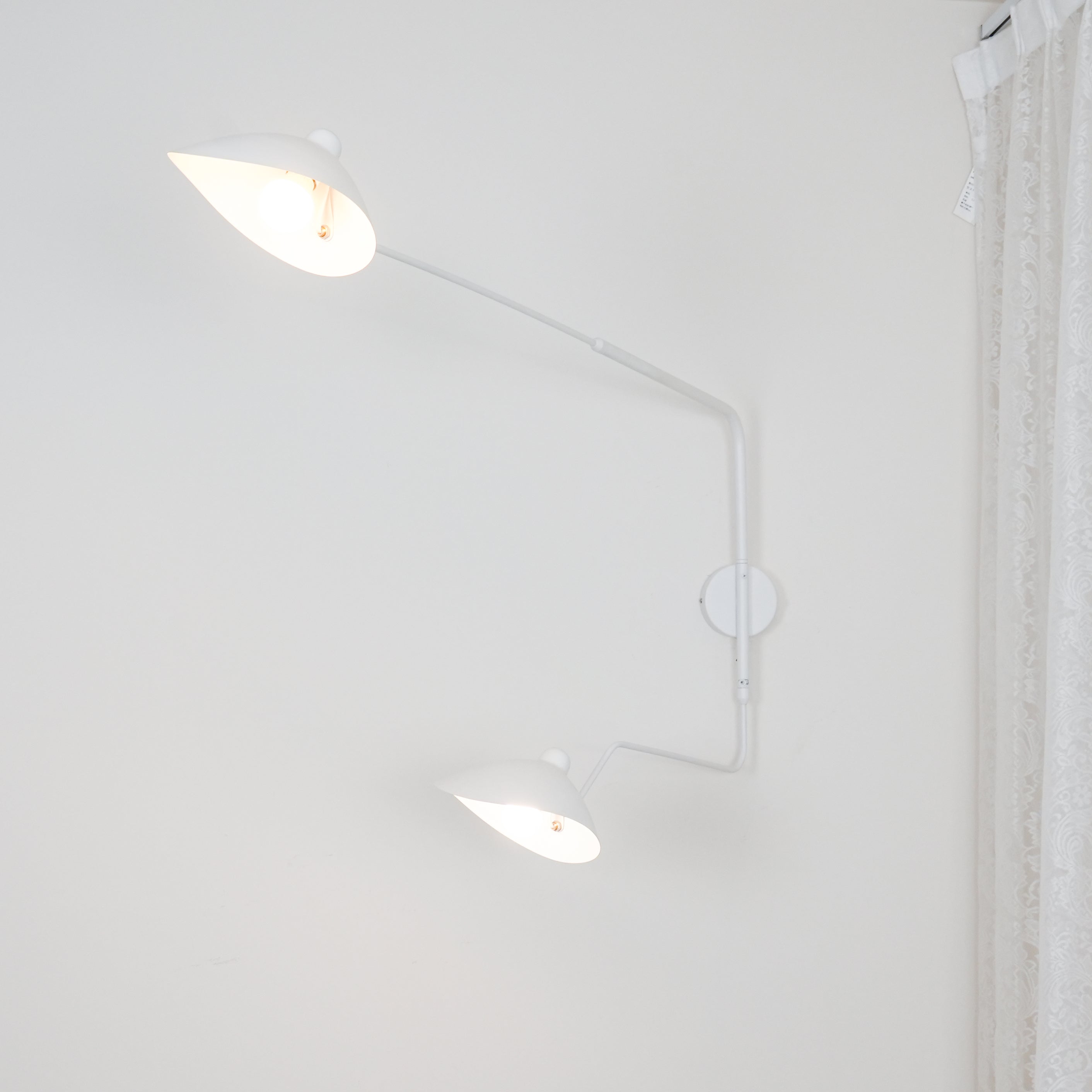 Äkta Serge Mouille Vägglampa – Designer Minimalistisk Sconce