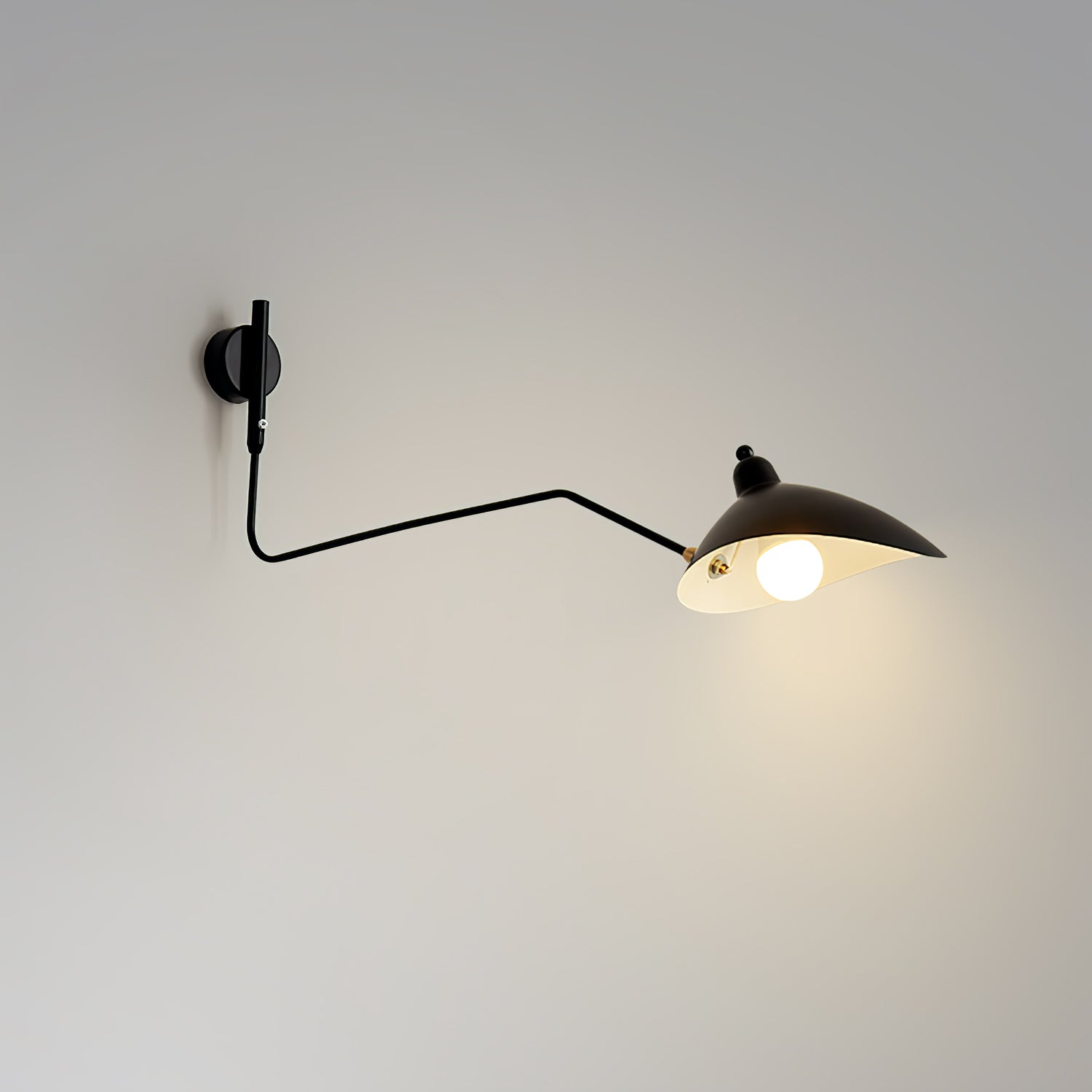 Äkta Serge Mouille Vägglampa – Designer Minimalistisk Sconce